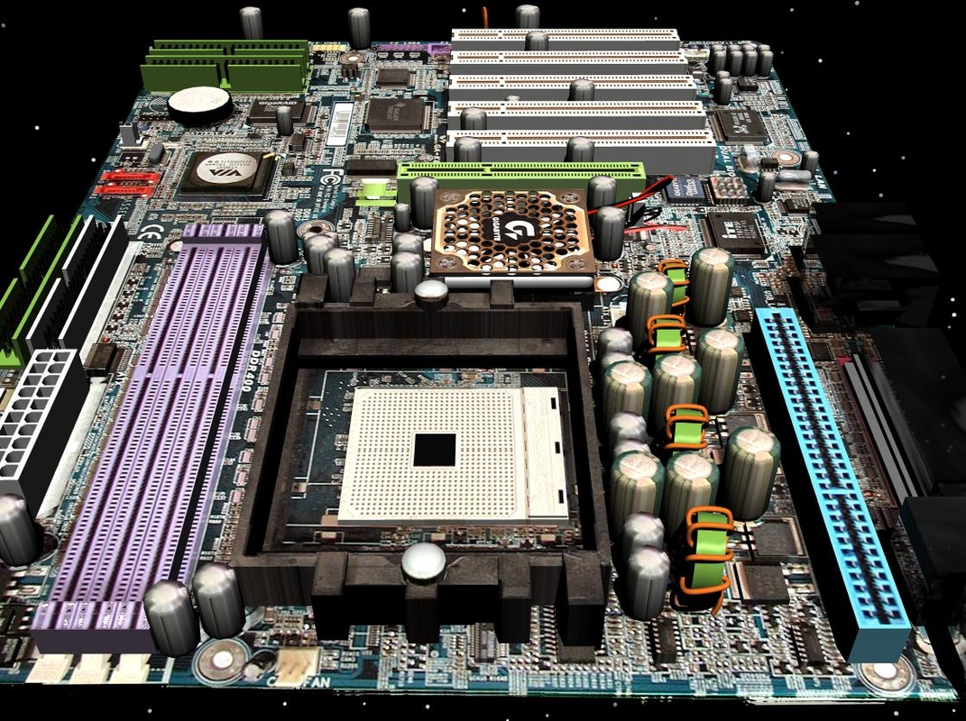 motherboard-3d-model