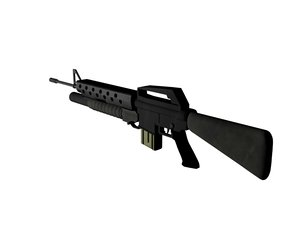 3ds max m16a2 m203 rifle