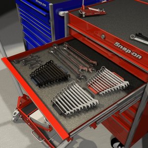 snap-on tool set boxes 3d max