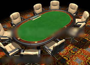 poker table 3d max