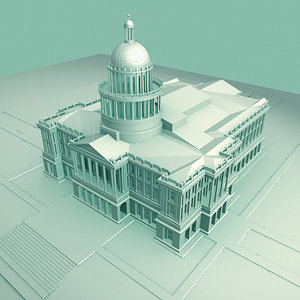 3d model california state capitol building