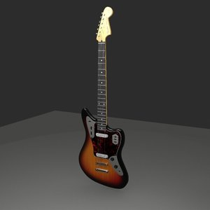 fender guitar 3d model