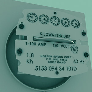 blender 3d model free electric meter