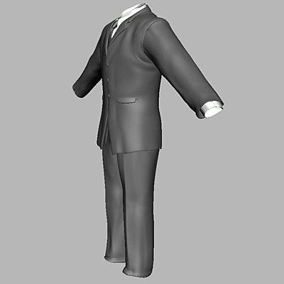3d man suit model