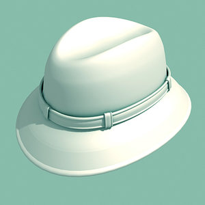 inspector hat 3d model