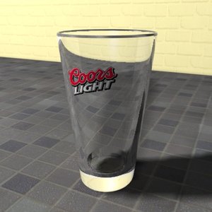 3dsmax beer glass