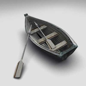 3d boat oars