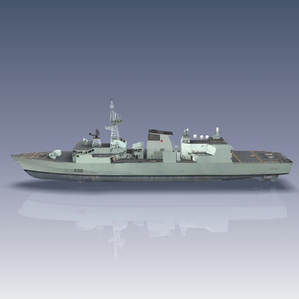 halifax class patrol frigate 3d model