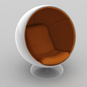 eero aarnio ball chair 3d model