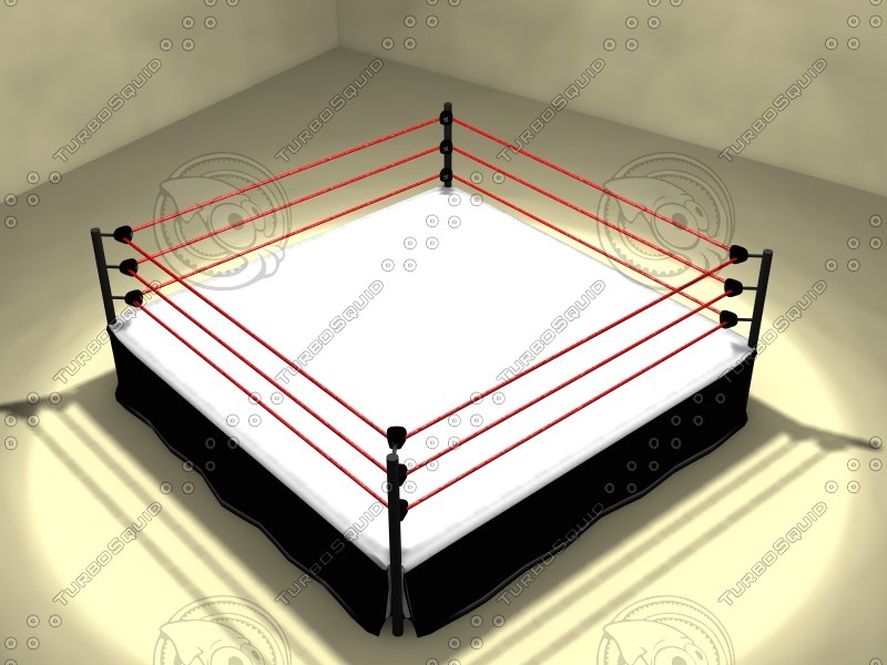 wrestling ring 3d model