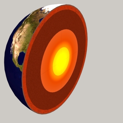 set earth cutaway 3d model