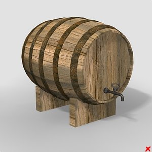 3d model barrel