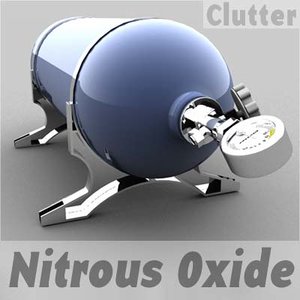 performance nitrous oxide tank 3d model