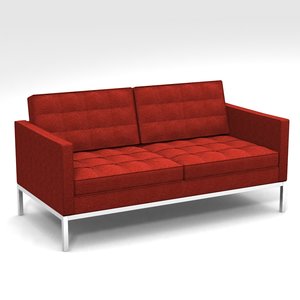 knoll salon florence lounge chair 3d model