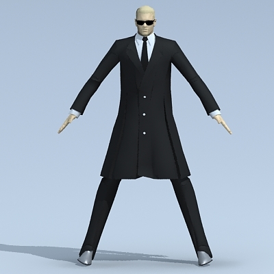 male suited 3d dxf