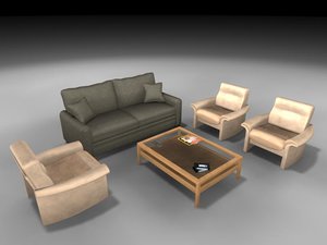 3dsmax living room