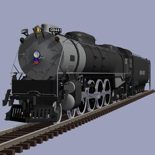 3d Steam Locomotive Fef 4 8 4 Train Model 6427