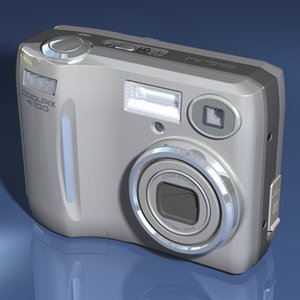 digital camera 3d model