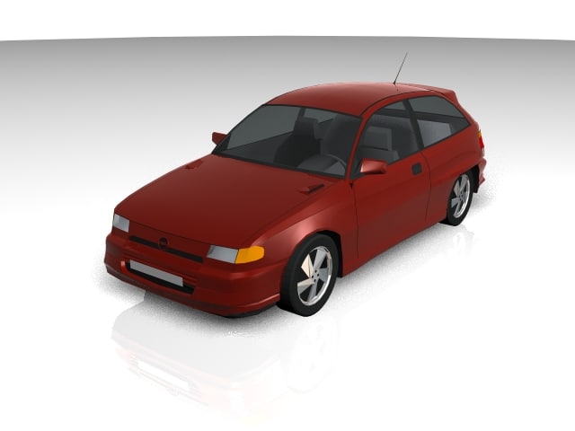 astra car 3d model