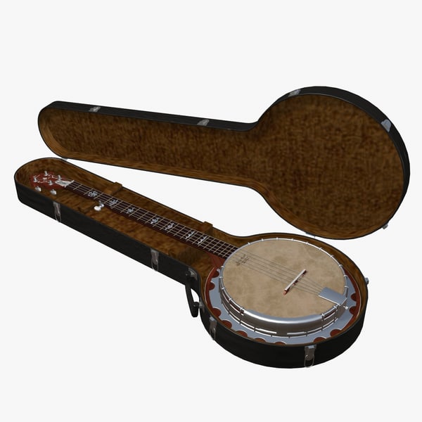 3d Obj Banjo