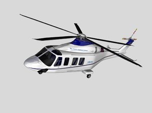 aw-139 helicopter agusta westland 3d model