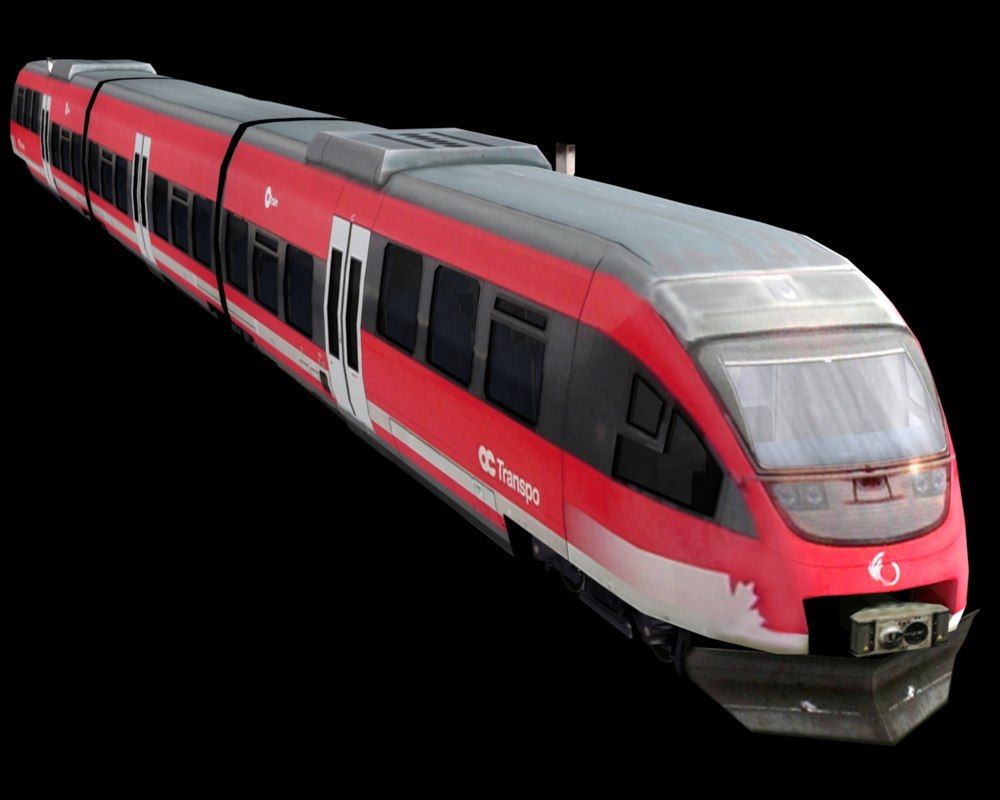 Bombardier Train 3d Model