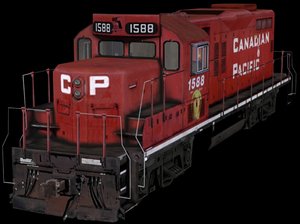 3d model canadian locomotive