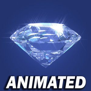diamond pre-rendered video rotating 3d model