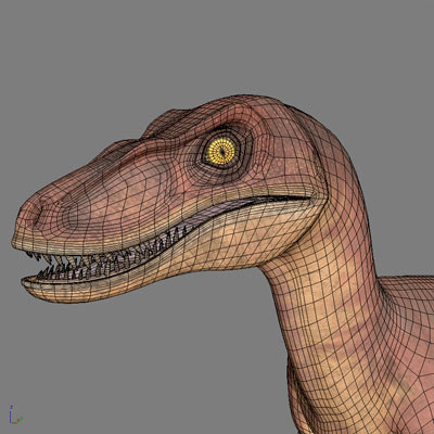 raptor dinosaur 3d