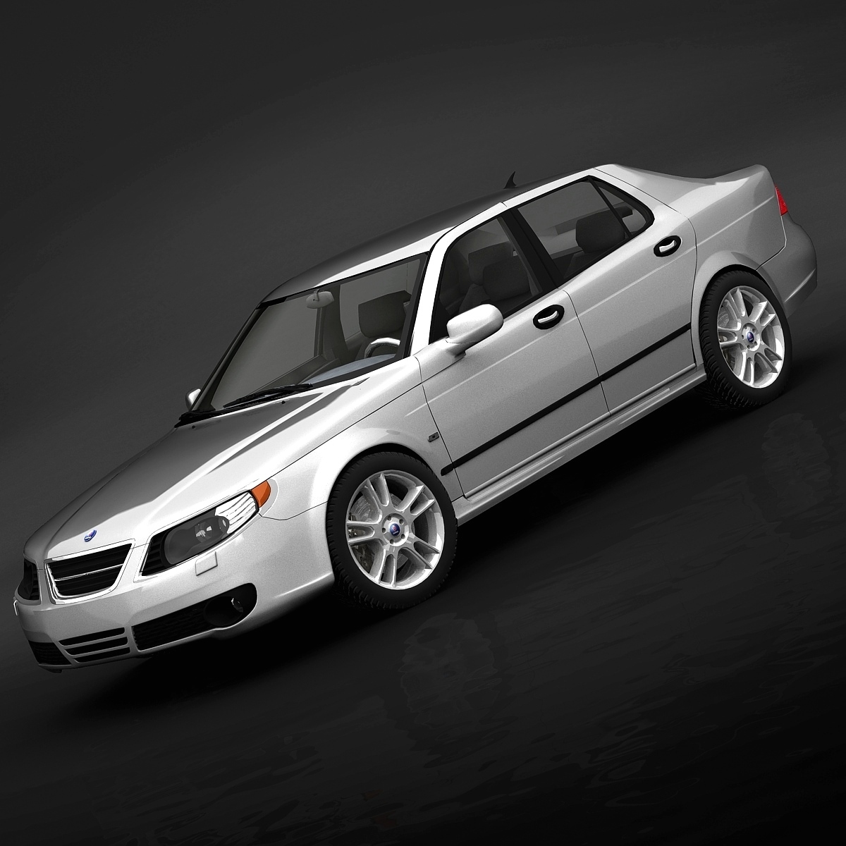 Saab 3d model