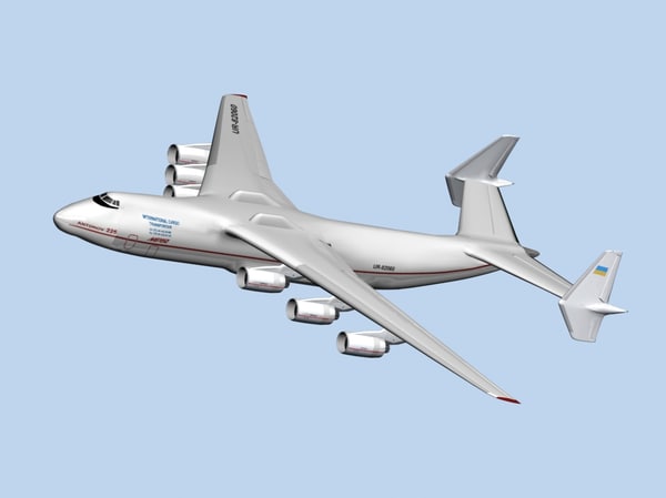 Antonov An-225 Mriya Aircraft 3d Model