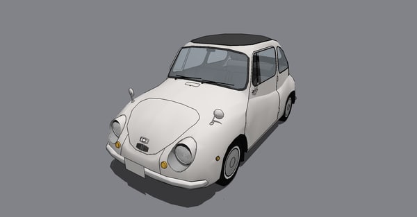 無料subaru360 Skp3dモデル Turbosquid