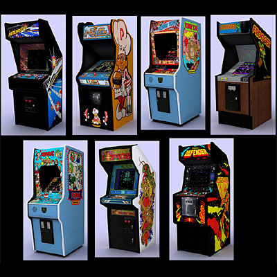 - classic arcade pack 3d model