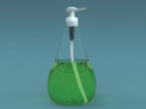 method soap bottle 3d model