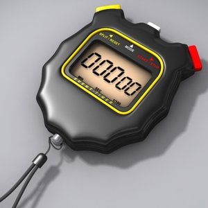 digital stopwatch 3d model