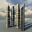 futuristic skyscrapers buildings 3d model
