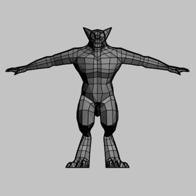 werewolf 3d model