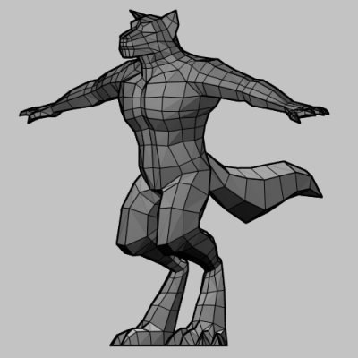 werewolf 3d model