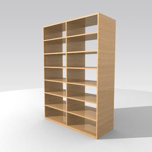shelves bookstand 3d model