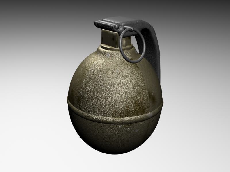 3d grenade model