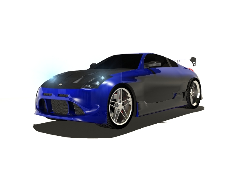 3d model nissan 350z car