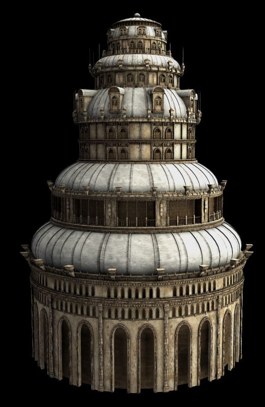 3d model fantasy tower