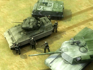 3d model infantry military tank