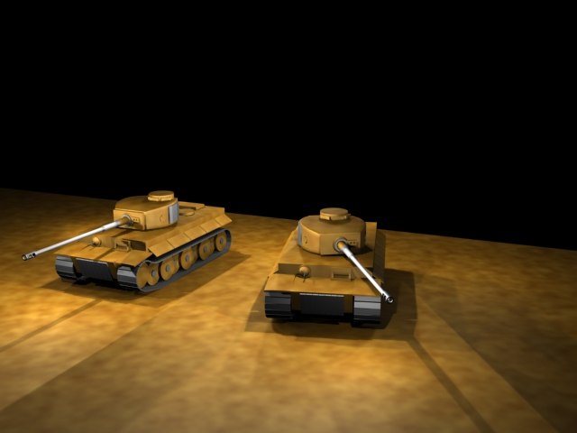 German Tank 3d Model