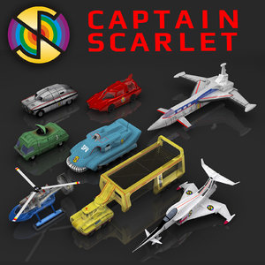 3d captain scarlet vehicle model