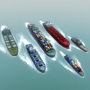 3d ship ocean model