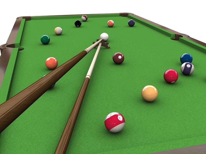 3ds pool table cue stick