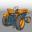 3d model fiat 250 tractor