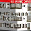 15 windows 3d model