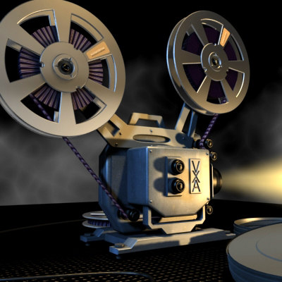 old projector updated 3d model